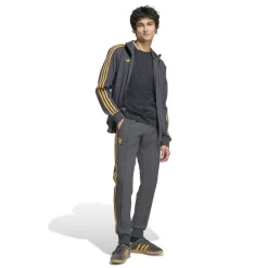 adidas Manchester United Terrace Icons Trainingspak Full-Zip Donkergrijs Goud