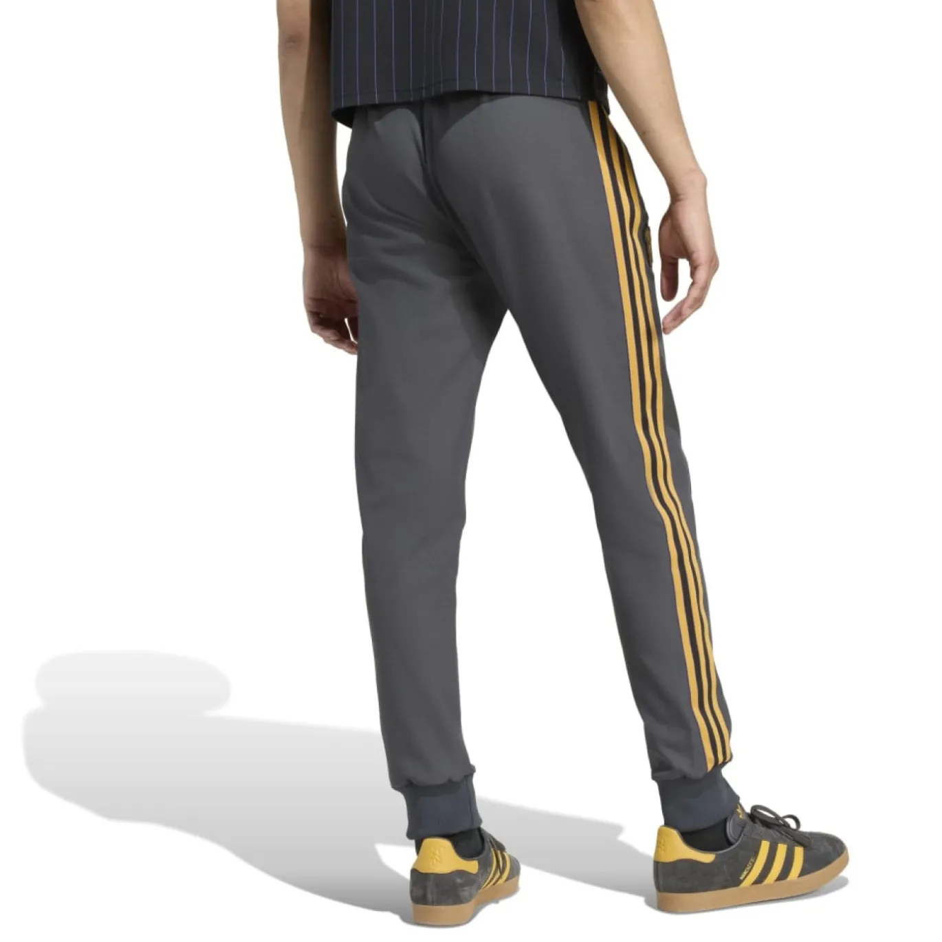 adidas Manchester United Terrace Icons Trainingspak Full-Zip Donkergrijs Goud