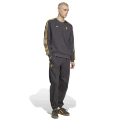 adidas Manchester United Terrace Icons Crew Trainingspak Donkergrijs Goud