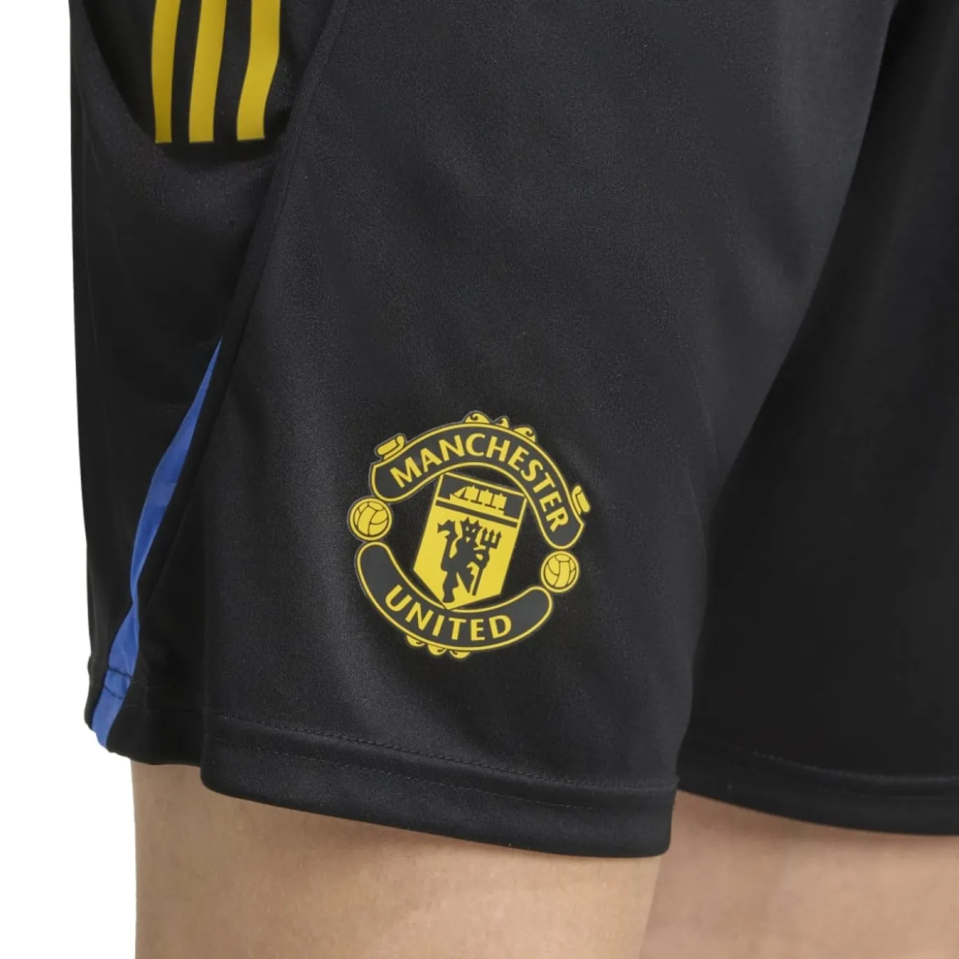 adidas Manchester United Trainingsbroekje 2025-2026 Zwart Blauw Geel