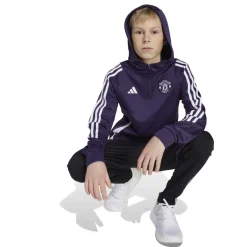 adidas Manchester United Track Hoodie 2025-2025 Kids Paars Wit