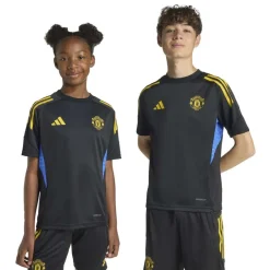 adidas Manchester United Trainingsshirt 2025-2026 Kids Zwart Blauw Geel