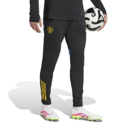 adidas Manchester United Trainingsbroek 2025-2026 Zwart Blauw Geel