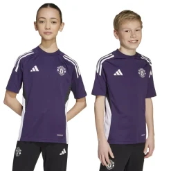 adidas Manchester United Trainingsset 2025-2026 Kids Paars Zwart Wit