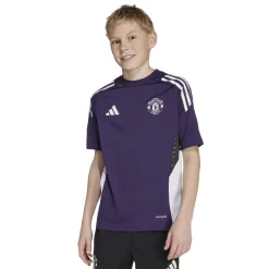 adidas Manchester United Trainingsset 2025-2026 Kids Paars Zwart Wit