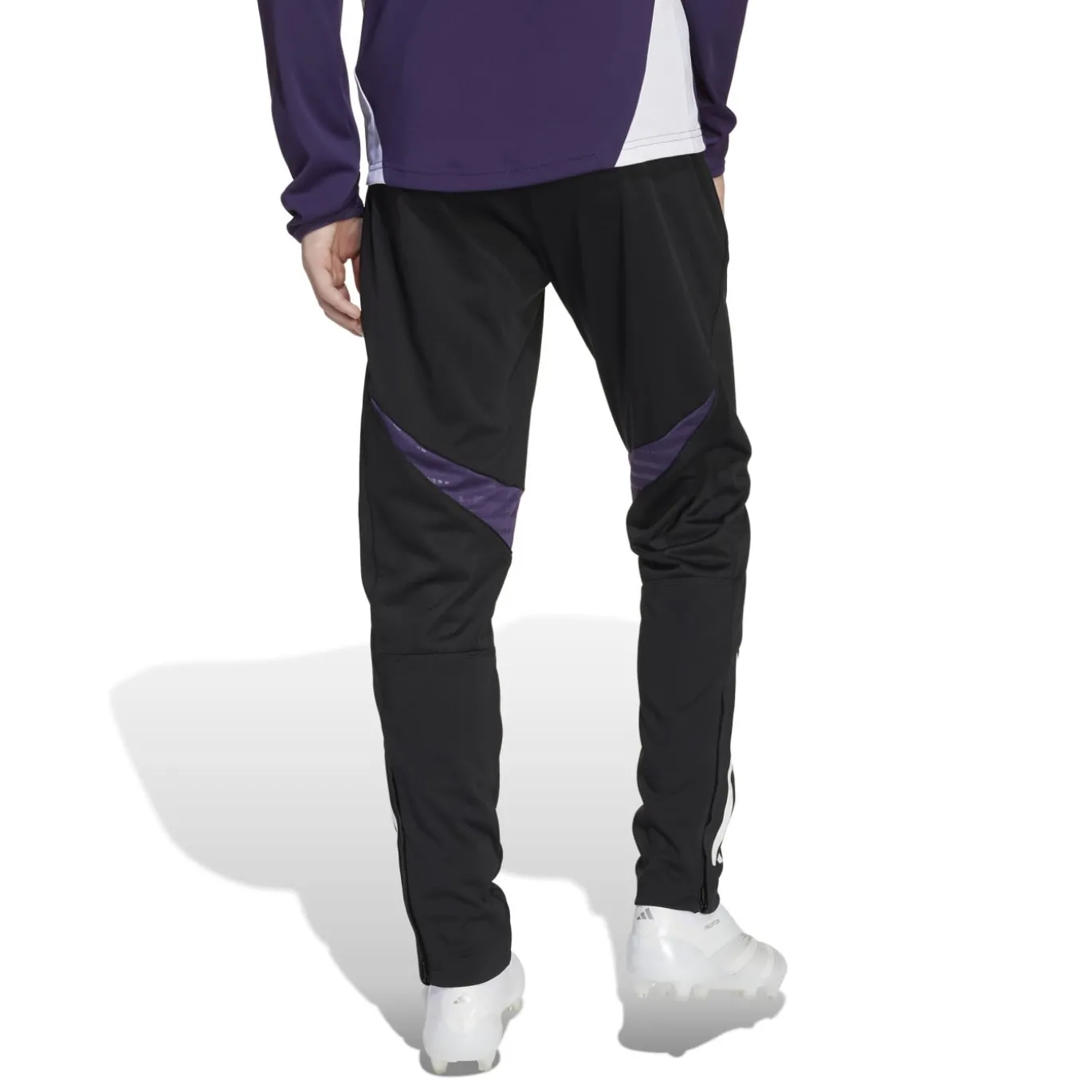 adidas Manchester United Trainingsbroek 2025-2026 Kids Zwart Wit Paars