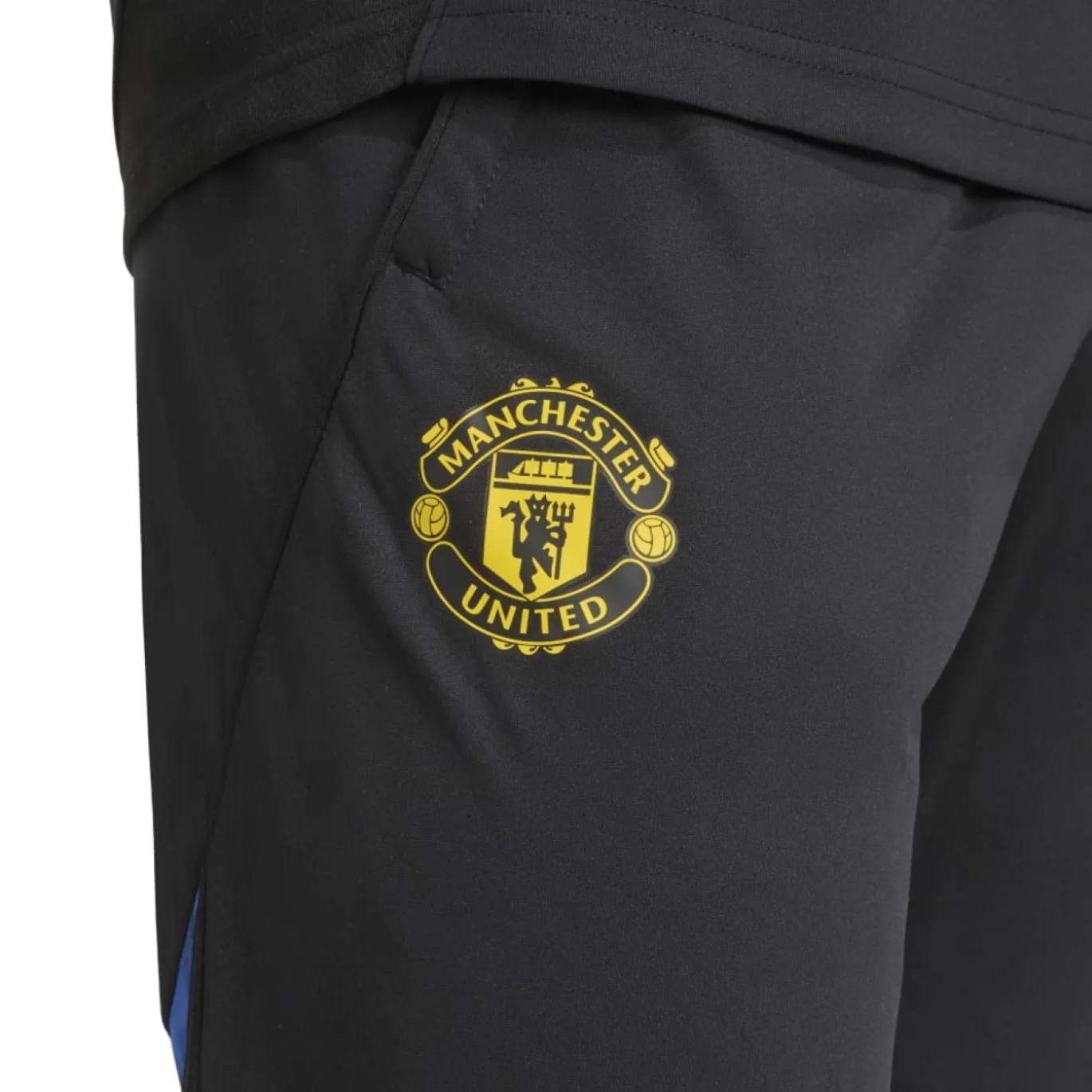 adidas Manchester United Trainingspak 1/4-Zip 2025-2026 Zwart Blauw Geel