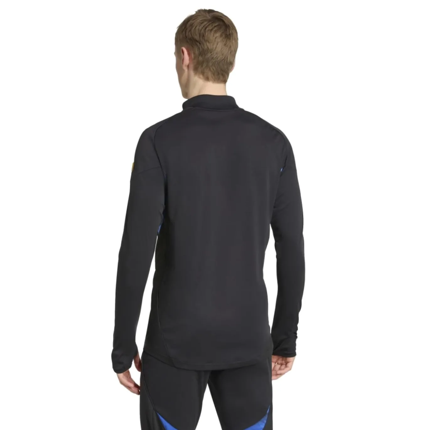 adidas Manchester United Trainingspak 1/4-Zip 2025-2026 Zwart Blauw Geel