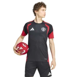 adidas Manchester United Trainingsshirt 2026-2027 Zwart Rood Wit