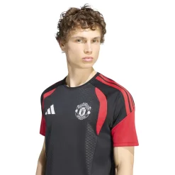 adidas Manchester United Trainingsshirt 2026-2027 Zwart Rood Wit