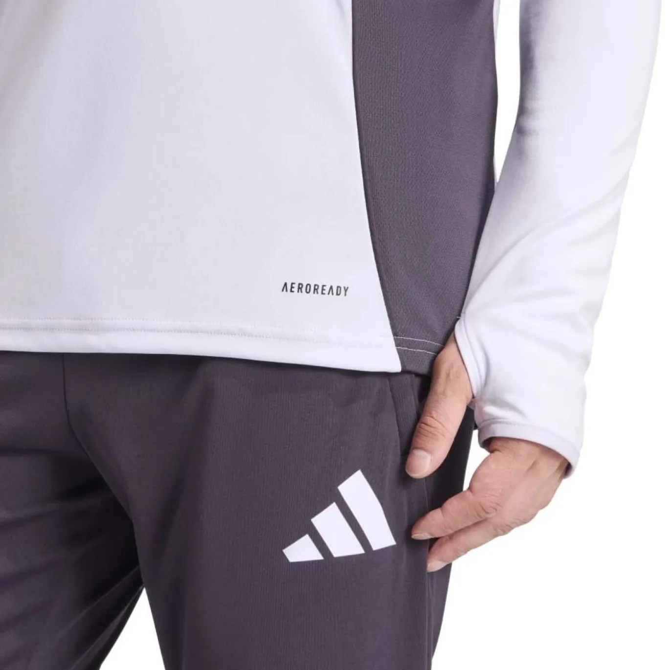 adidas Manchester United Trainingstrui 1/4-Zip 2025-2026 Paars Zwart