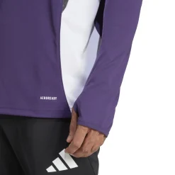 adidas Manchester United Trainingstrui 1/4-Zip 2025-2026 Paars Wit Zwart