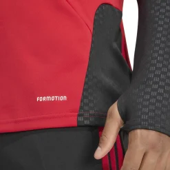 adidas Manchester United Trainingstrui 1/4-Zip 2026-2027 Rood Zwart Wit