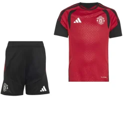 adidas Manchester United Trainingsset 2026-2027 Kids Rood Zwart Wit