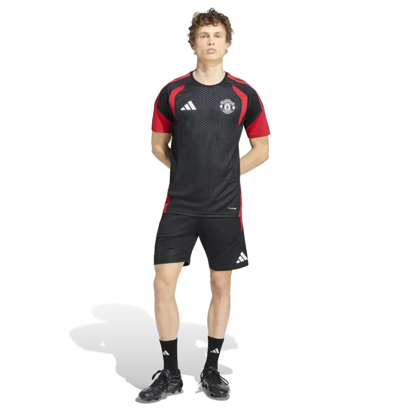 adidas Manchester United Trainingsset 2026-2027 Zwart Rood Wit