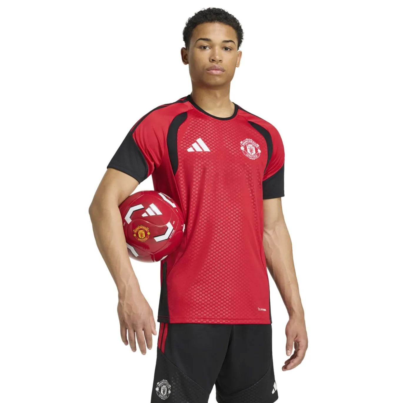 adidas Manchester United Trainingsset 2026-2027 Rood Zwart Wit