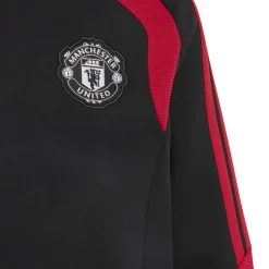 adidas Manchester United Trainingspak Hooded 2026-2027 Kids Zwart Rood Wit