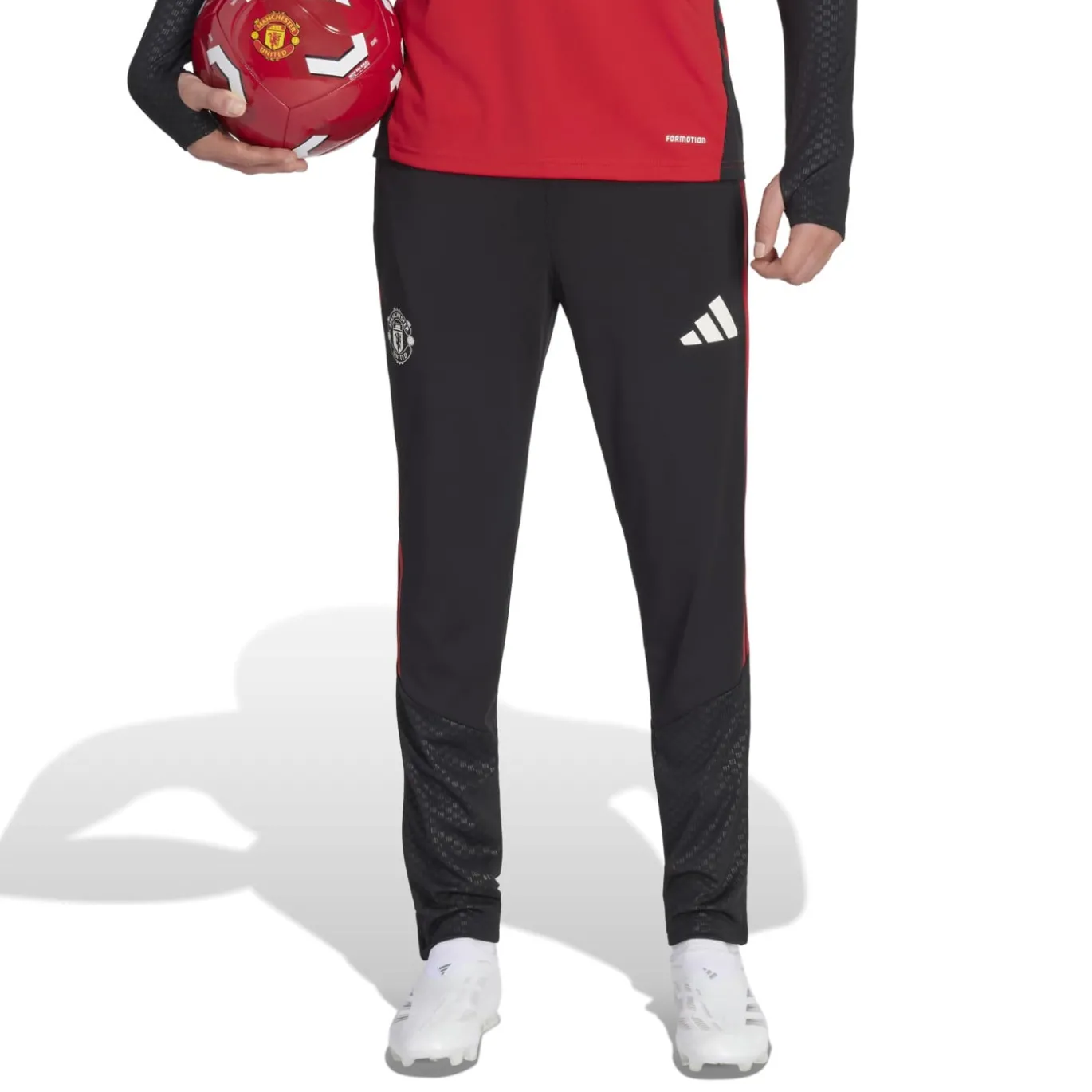 adidas Manchester United Trainingspak 1/4-Zip 2026-2027 Rood Zwart Wit