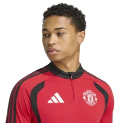 adidas Manchester United Trainingspak 1/4-Zip 2026-2027 Rood Zwart Wit