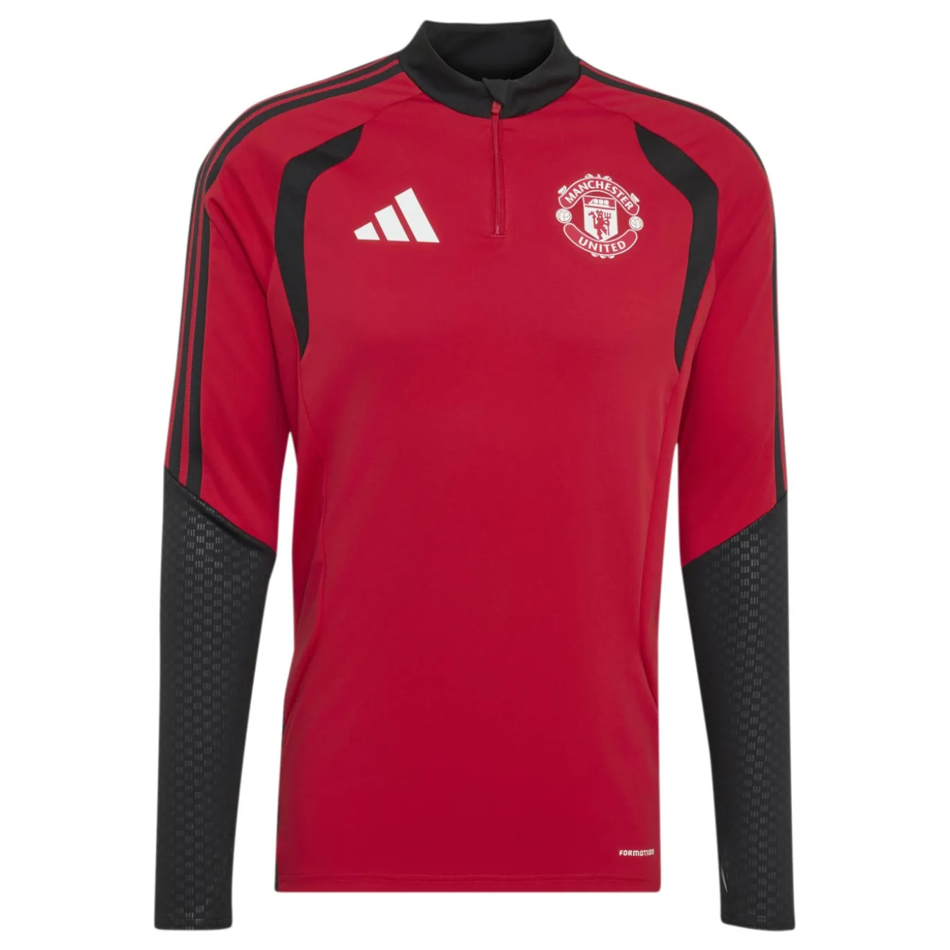 adidas Manchester United Trainingspak 1/4-Zip 2026-2027 Rood Zwart Wit