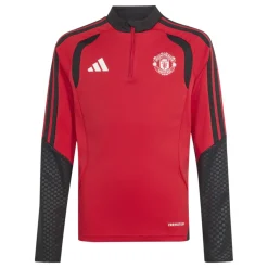 adidas Manchester United Trainingspak 1/4-Zip 2026-2027 Kids Rood Zwart Wit