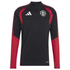 adidas Manchester United Trainingspak 1/4-Zip 2026-2027 Zwart Rood Wit