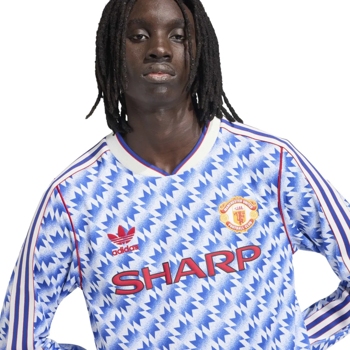 adidas Manchester United Uitshirt Lange Mouwen 1990-1992