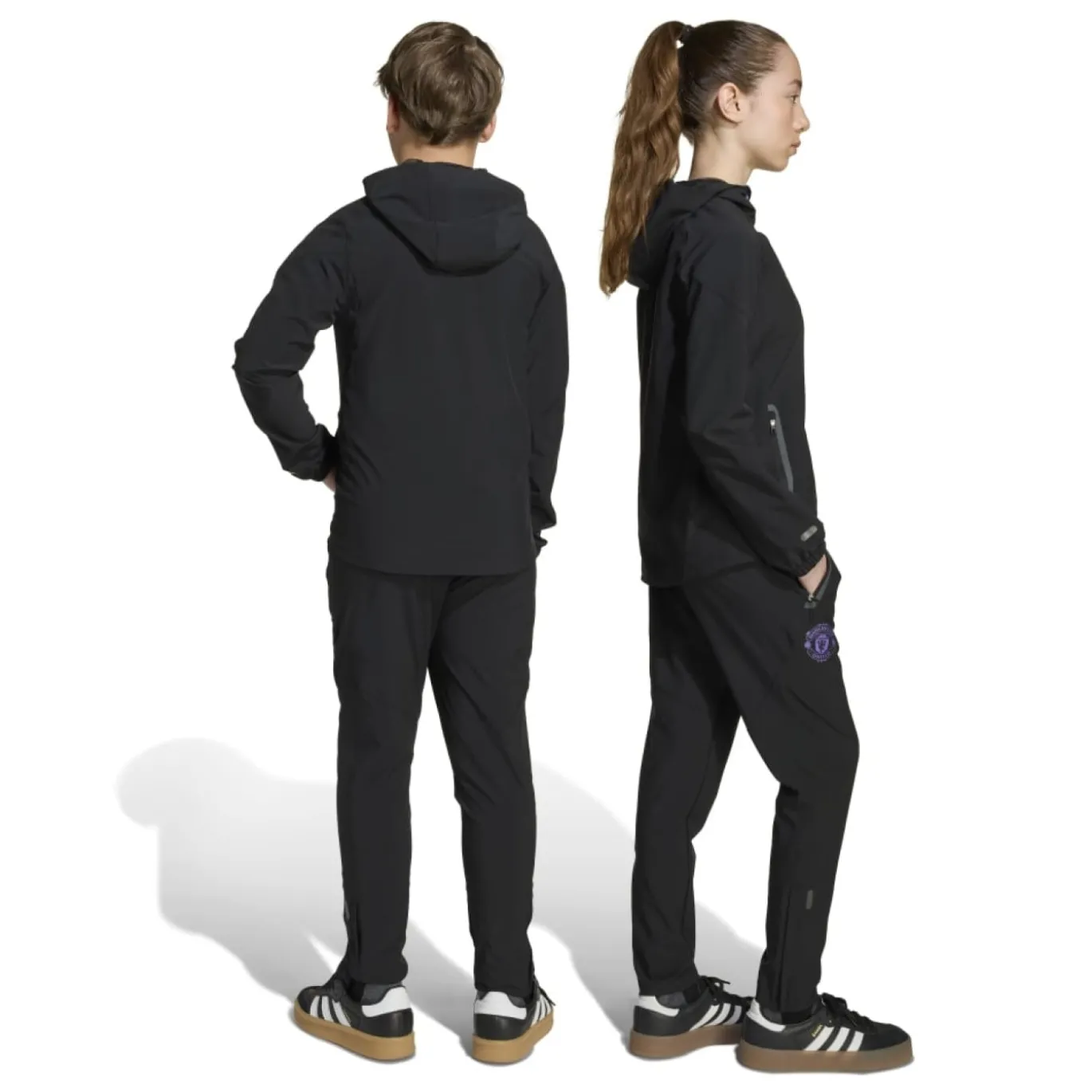 adidas Manchester United Vis Tech Trainingsbroek Kids Zwart Paars
