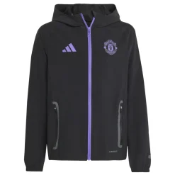 adidas Manchester United Vis Tech Trainingspak Full-Zip Kids Zwart Paars
