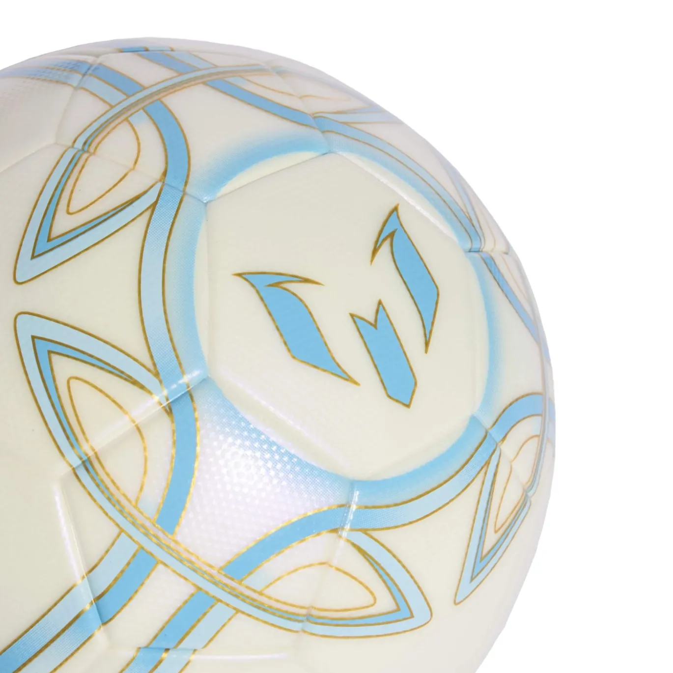 adidas Messi League Voetbal Maat 5 Wit Lichtblauw Goud