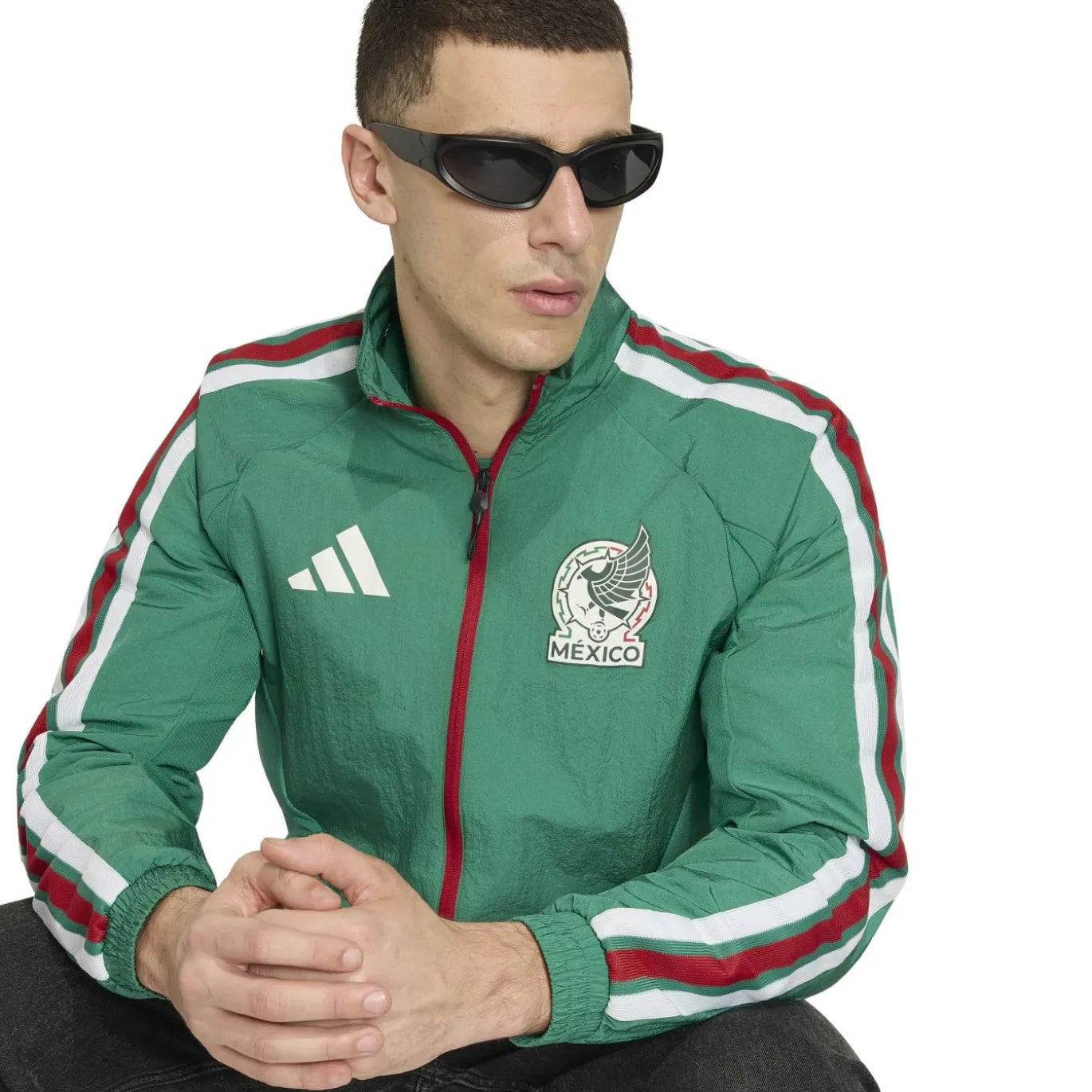adidas Mexico Anthem Trainingsjack 2026-2028 Groen Wit Rood