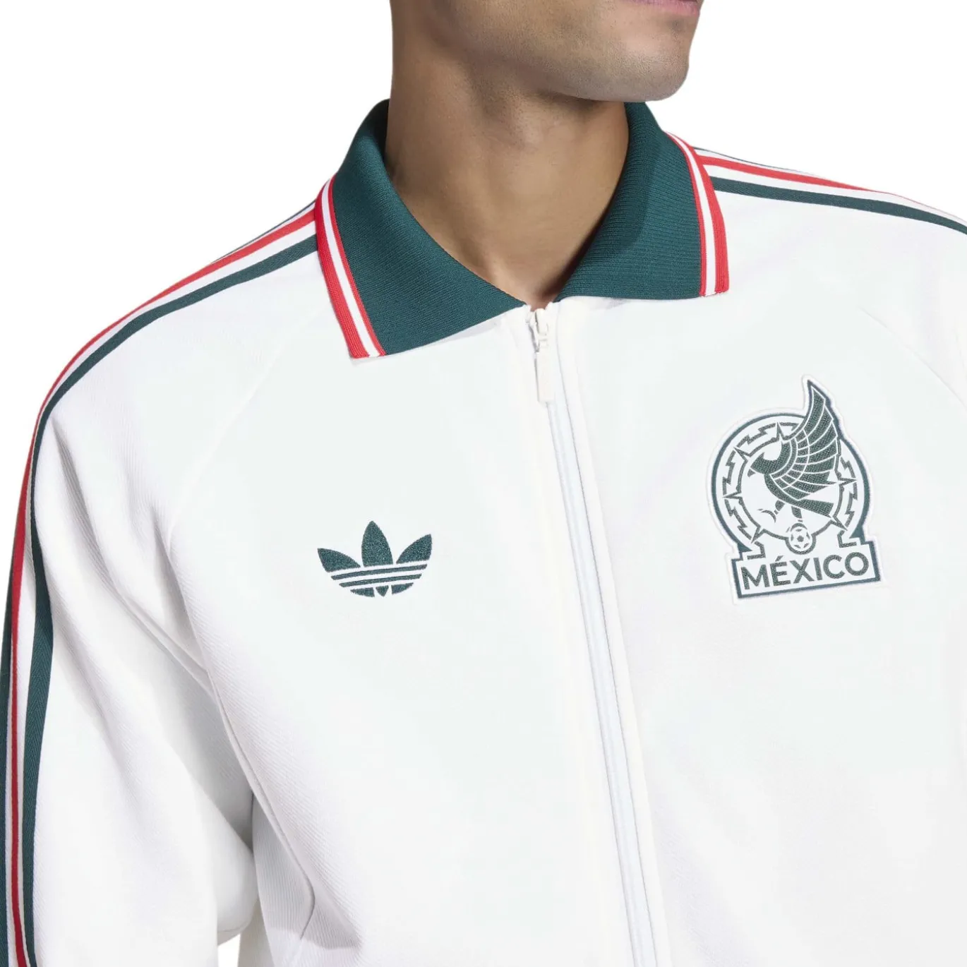adidas Mexico Originals Anthem Trainingsjack Wit Donkergroen Rood