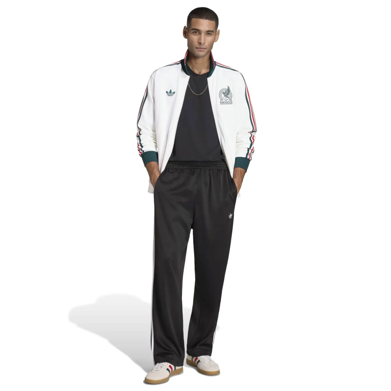 adidas Mexico Originals Anthem Trainingsjack Wit Donkergroen Rood