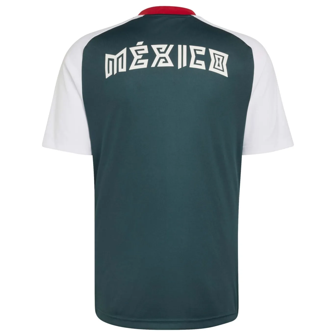 adidas Mexico Pre-Match Trainingsshirt 2026-2028 Donkergroen Wit Rood