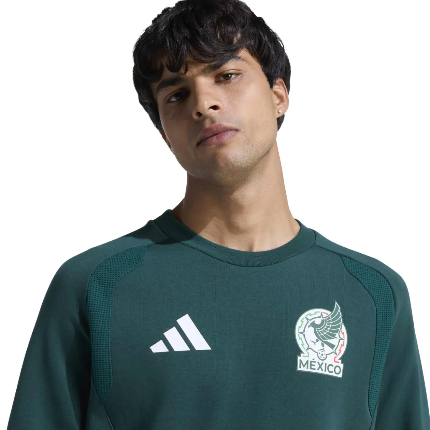 adidas Mexico Tiro Travel Crew Trainingspak 2026-2028 Groen Wit