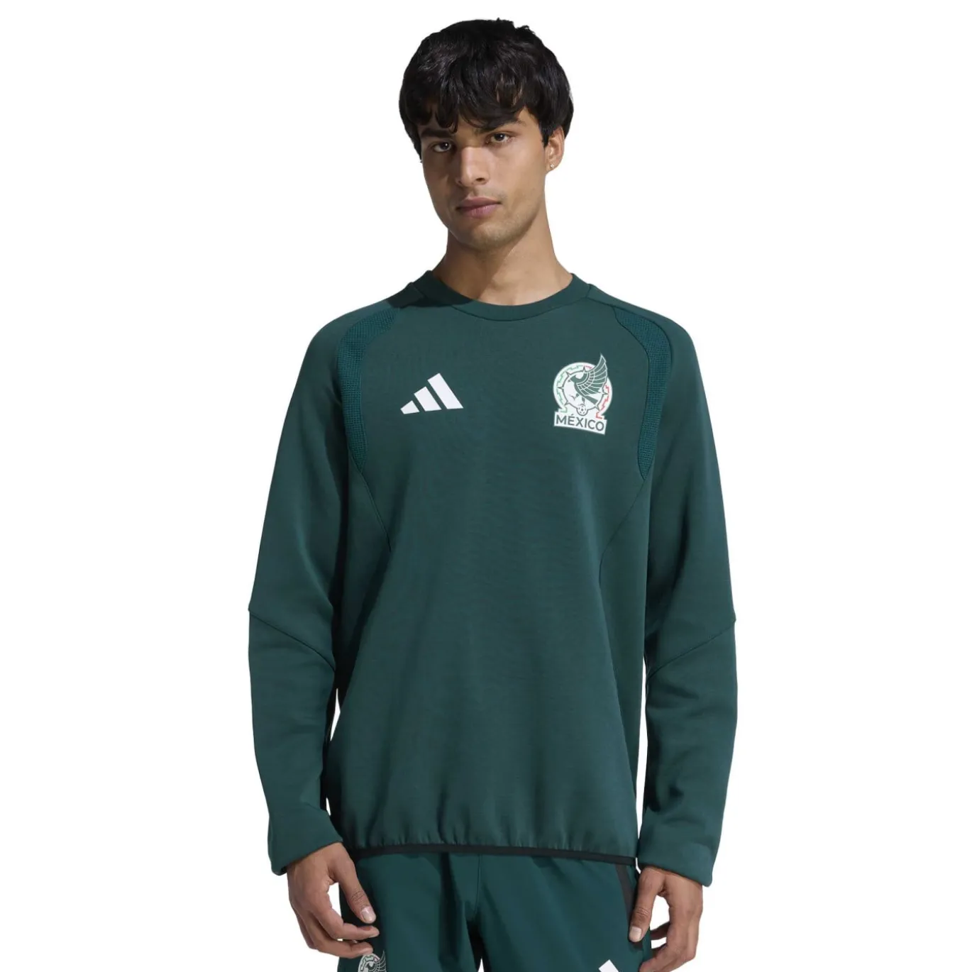 adidas Mexico Tiro Travel Crew Trainingspak 2026-2028 Groen Wit