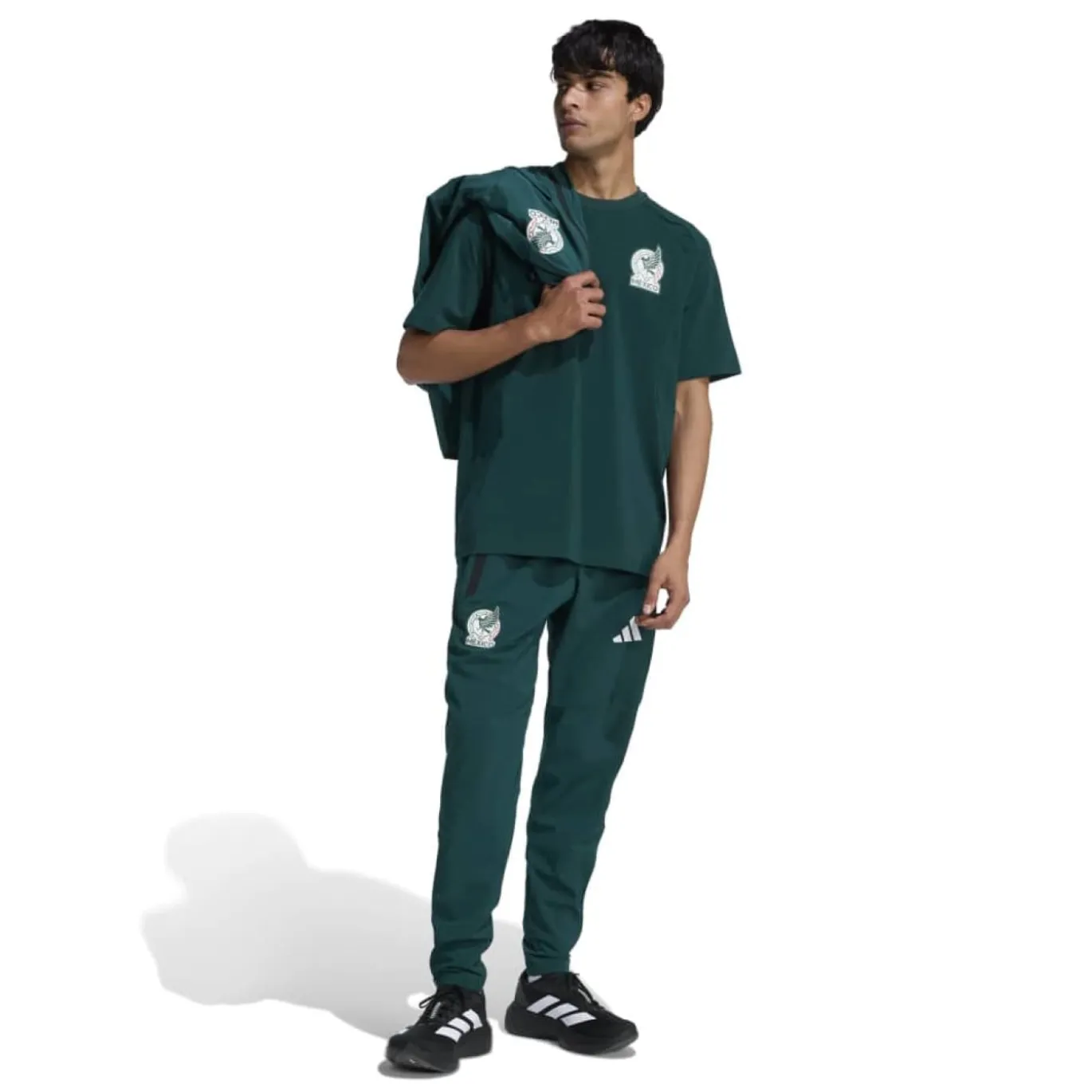 adidas Mexico Tiro Travel Trainingsbroek 2026-2028 Groen Wit