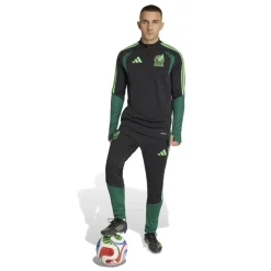 adidas Mexico Trainingspak 1/4-Zip 2026-2028 Zwart Lichtgroen Groen