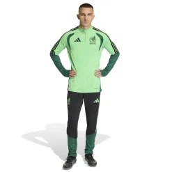 adidas Mexico Trainingstrui 1/4-Zip 2026-2028 Lichtgroen Groen Zwart