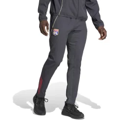 adidas Olympique Lyon Presentatie Trainingspak Full-Zip 2025-2026 Donkergrijs Goud Rood Blauw