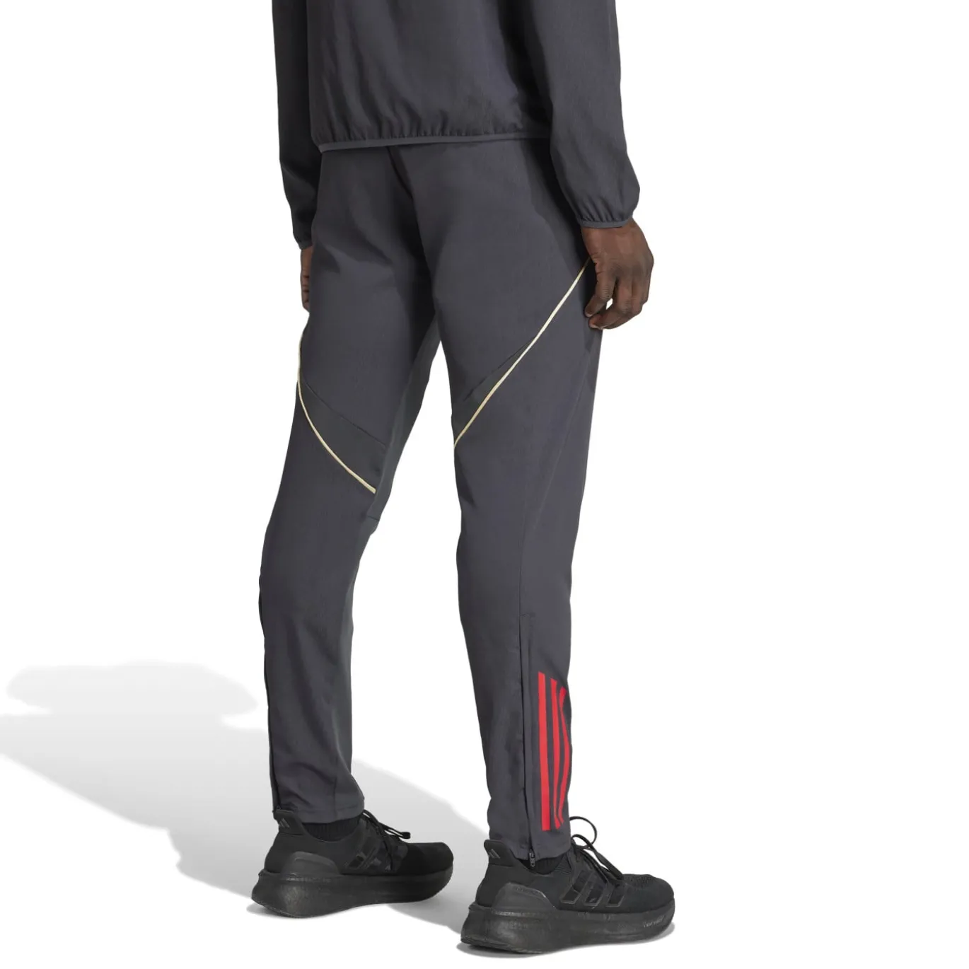 adidas Olympique Lyon Presentatie Trainingspak Full-Zip 2025-2026 Donkergrijs Goud Rood Blauw