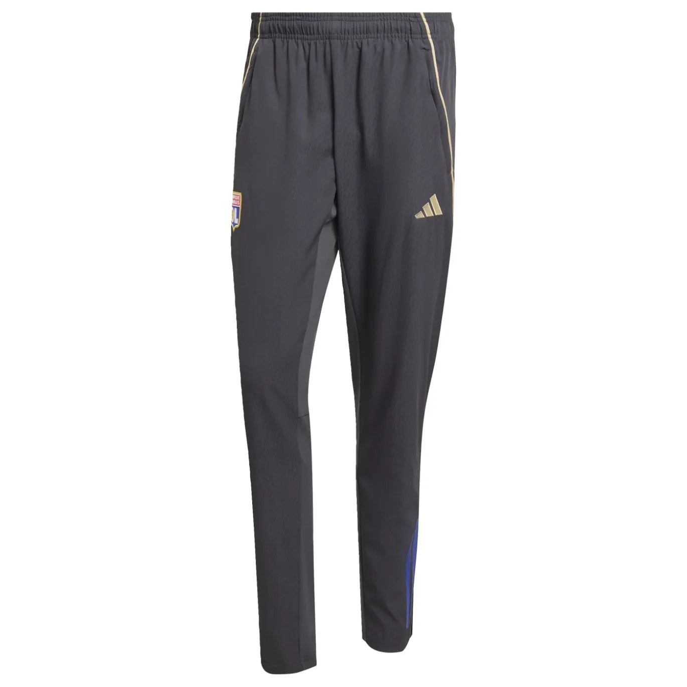 adidas Olympique Lyon Presentatie Trainingspak Full-Zip 2025-2026 Donkergrijs Goud Rood Blauw