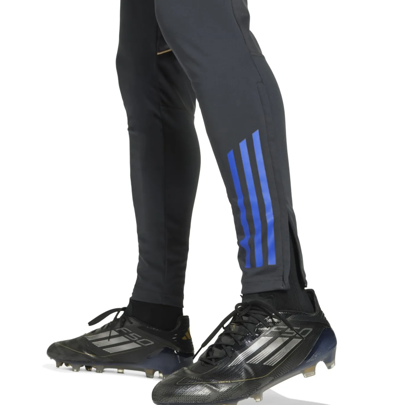 adidas Olympique Lyon Track Trainingspak Hooded 2025-2026 Donkergrijs Goud Rood Blauw