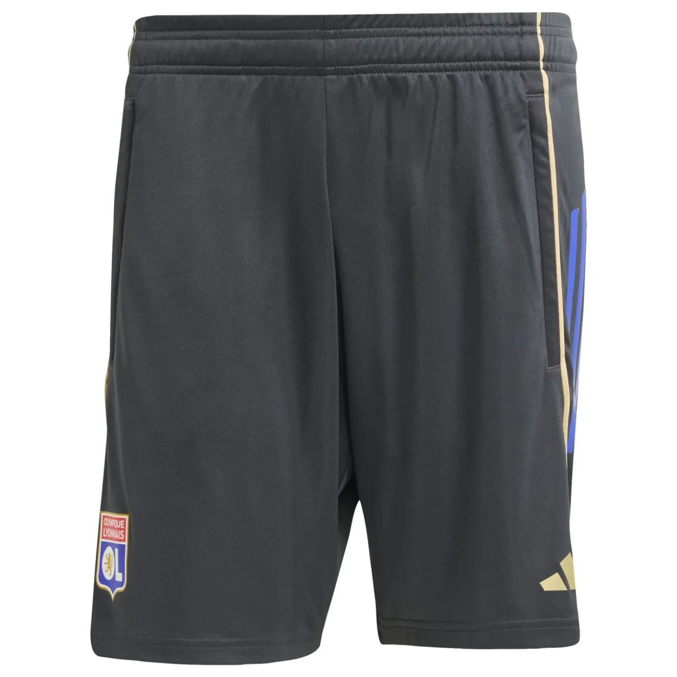 adidas Olympique Lyon Trainingsbroekje 2025-2026 Donkergrijs Goud Rood Blauw