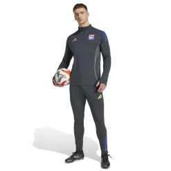 adidas Olympique Lyon Trainingspak 1/4-Zip 2025-2026 Donkergrijs Goud Rood Blauw