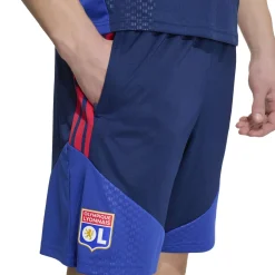 adidas Olympique Lyon Trainingsbroekje 2026-2027 Donkerblauw Blauw Rood
