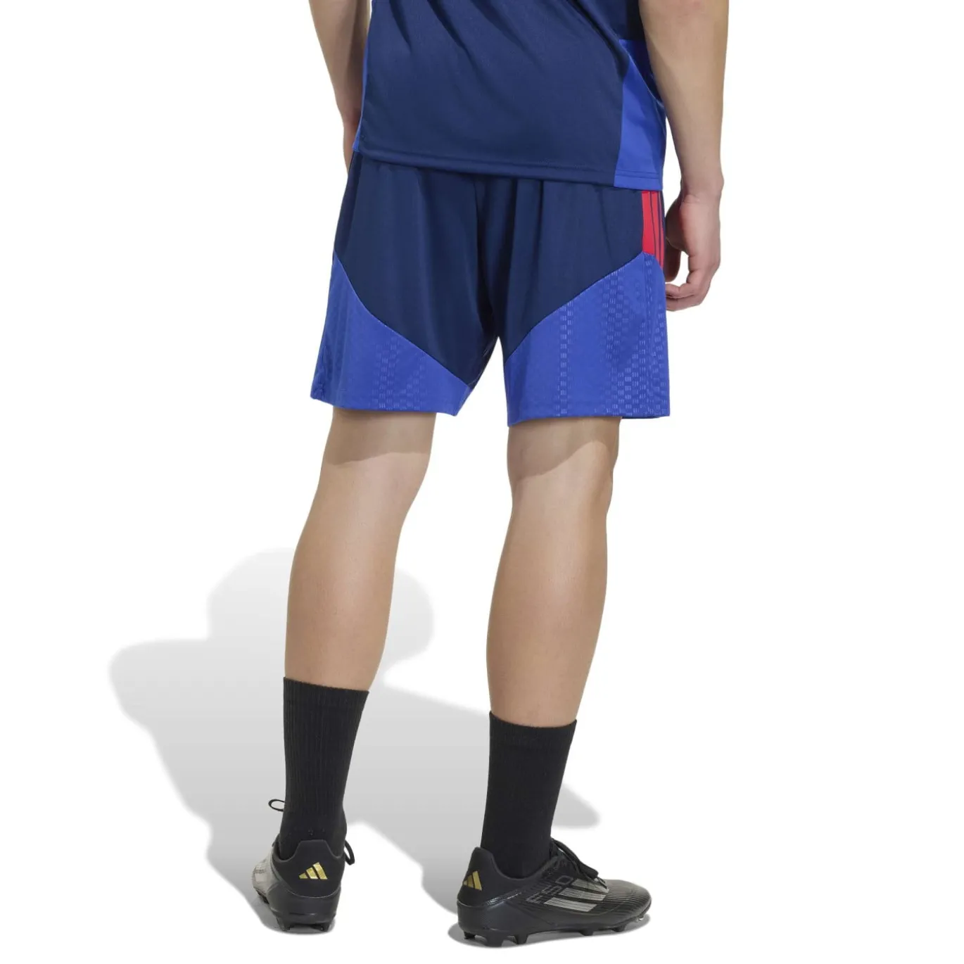 adidas Olympique Lyon Trainingsbroekje 2026-2027 Donkerblauw Blauw Rood