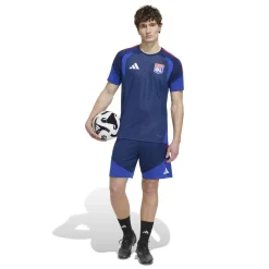 adidas Olympique Lyon Trainingsbroekje 2026-2027 Donkerblauw Blauw Rood