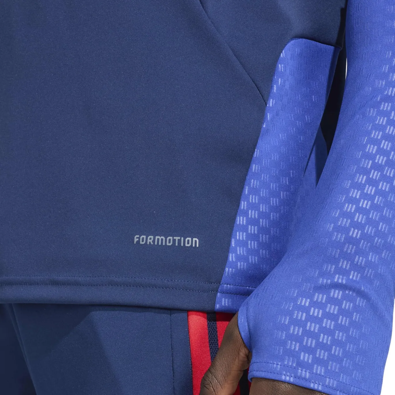 adidas Olympique Lyon Trainingspak 1/4-Zip 2026-2027 Donkerblauw Blauw Rood