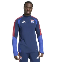 adidas Olympique Lyon Trainingspak 1/4-Zip 2026-2027 Donkerblauw Blauw Rood
